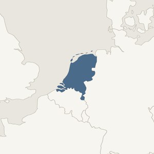 Map locating Netherlands